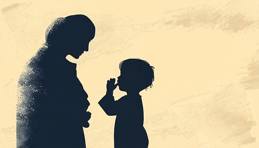 Conceptual image representing a child's grief after losing a parent to suicide