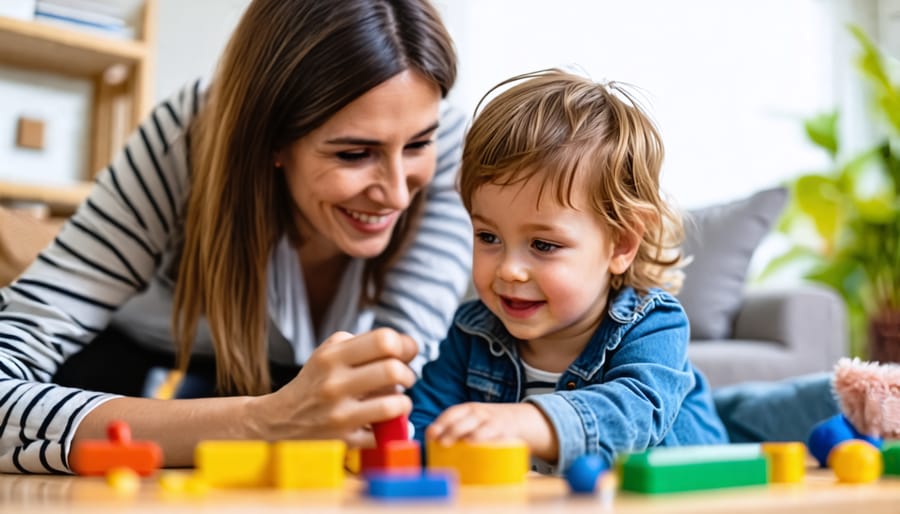 Parent and child bonding through therapeutic play