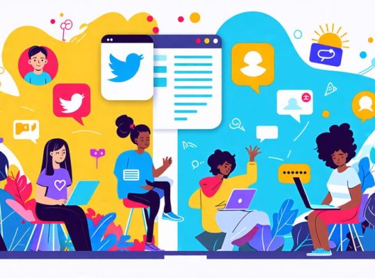 A conceptual visualization of social media's dual impact on youth mental health, showing positive interactions alongside negative effects like isolation.