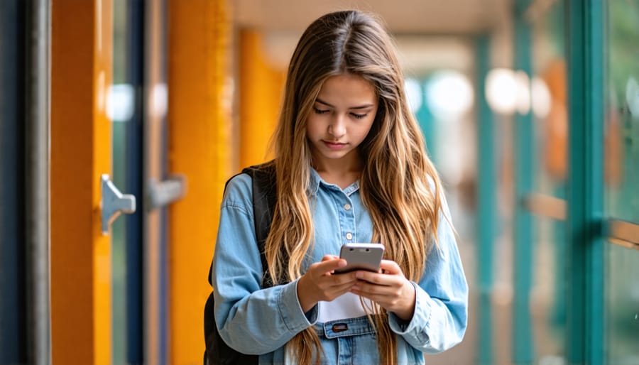 Teenager experiencing negative emotions from social media use