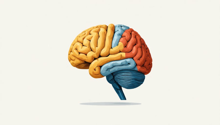 Conceptual diagram of bullying-induced changes in a child's brain structure