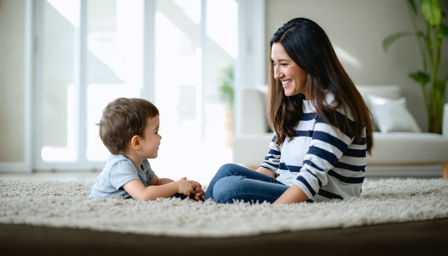 Parent creating a safe and supportive environment for their anxious child