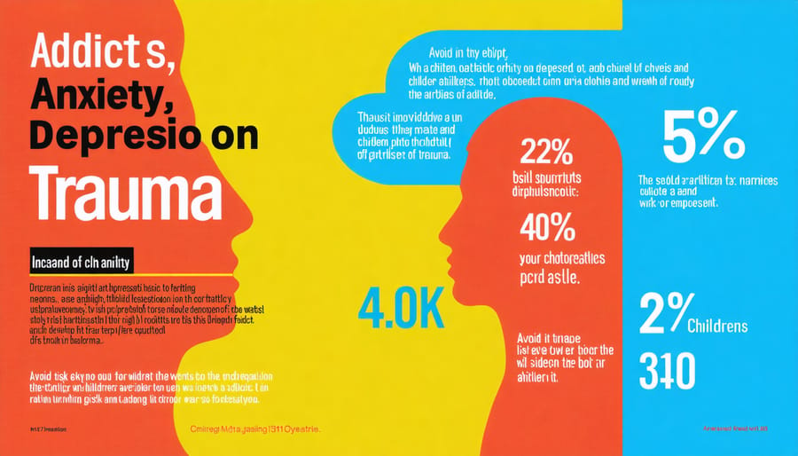 Data visualization of mental health impact statistics for children affected by parental substance abuse