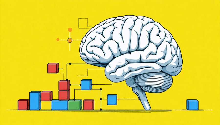 Conceptual depiction of play stimulating brain development in young children