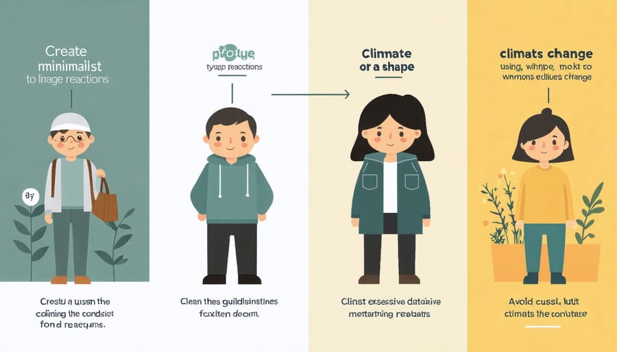 Visual representation of how different age groups understand and respond to climate change