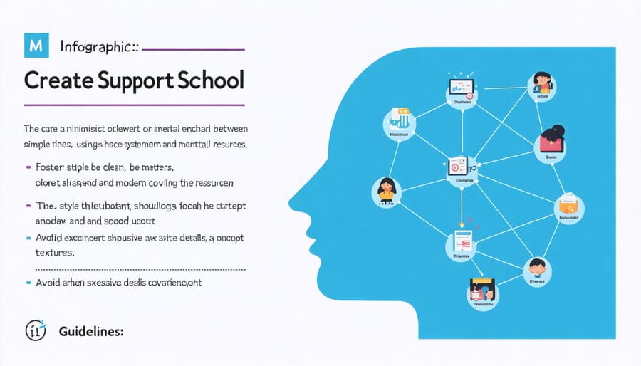 Visual diagram of collaboration between schools, foster care system, and support services