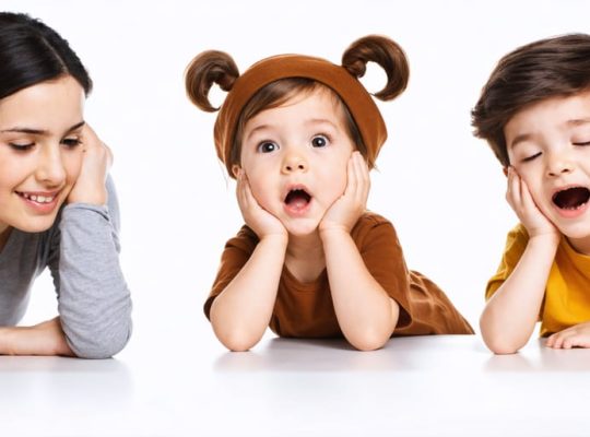 Split-screen illustration showing three parent-child interactions, each representing authoritarian, authoritative, and permissive parenting styles, highlighting their effects on children's sleep habits and emotional well-being.